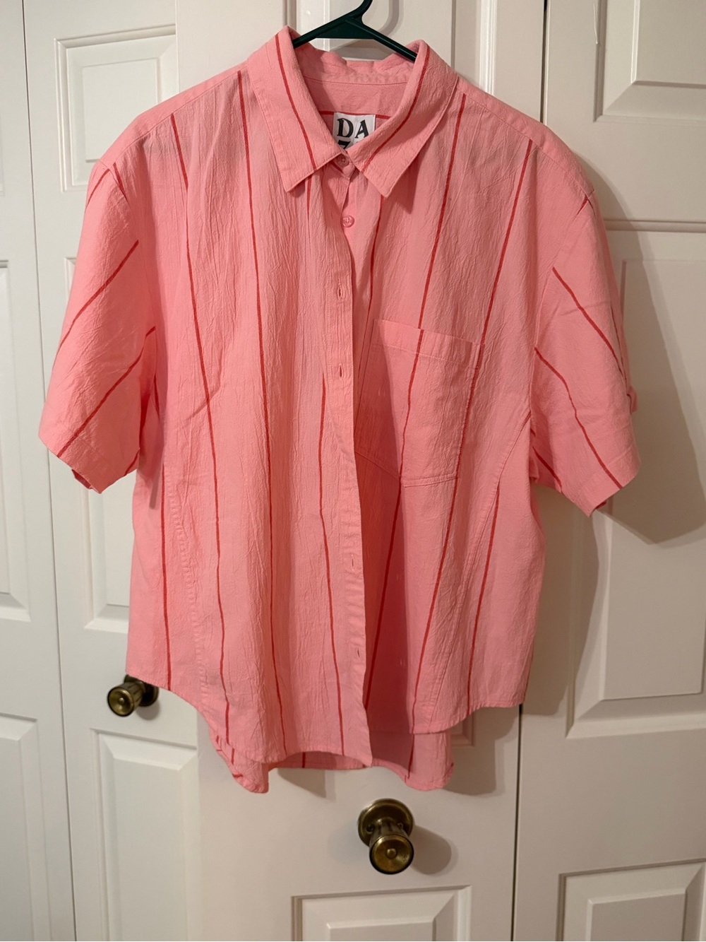 Daze Denim Breezy Boyfriend Short-Sleeve Button-Down Shirt